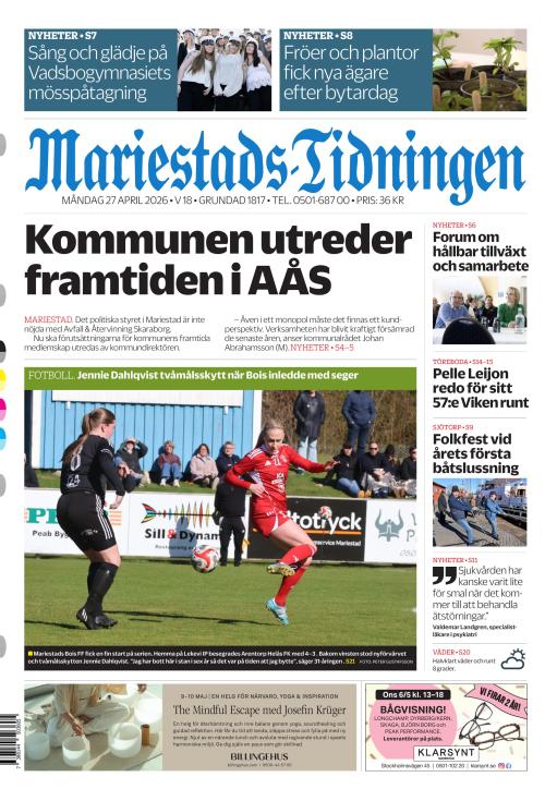Mariestads-Tidningen 27.4.2026