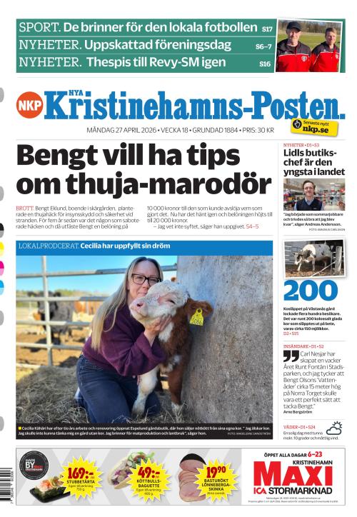 Nya Kristinehamns-Posten 27.4.2026
