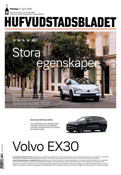 Hufvudstadsbladet 27.4.2026