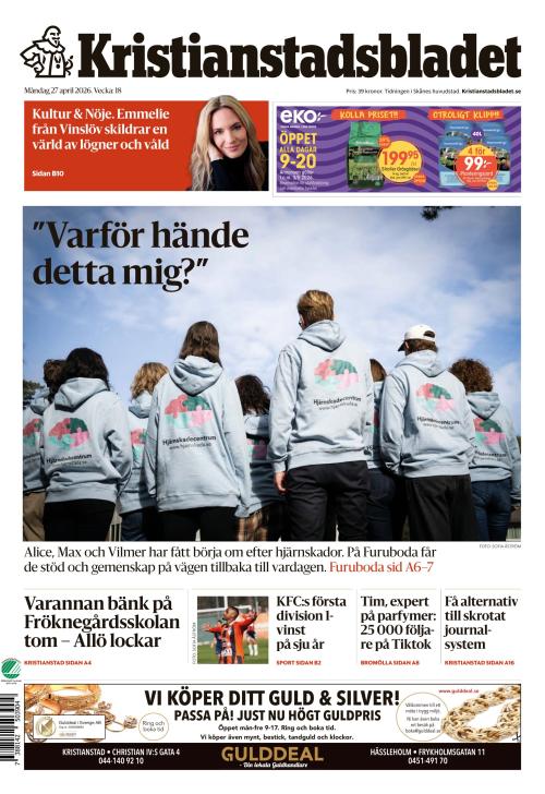 Kristianstadsbladet 27.4.2026