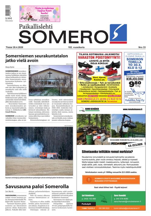 Paikallislehti Somero 28.4.2026