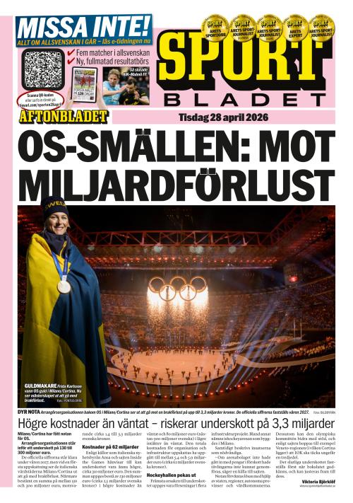 Aftonbladet Sportbladet 28.4.2026