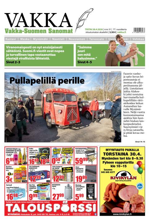 Vakka-Suomen Sanomat 28.4.2026