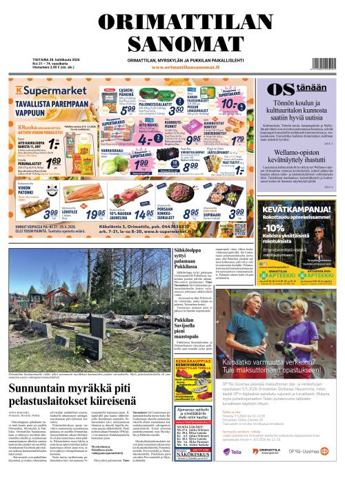 Orimattilan Sanomat 28.4.2026