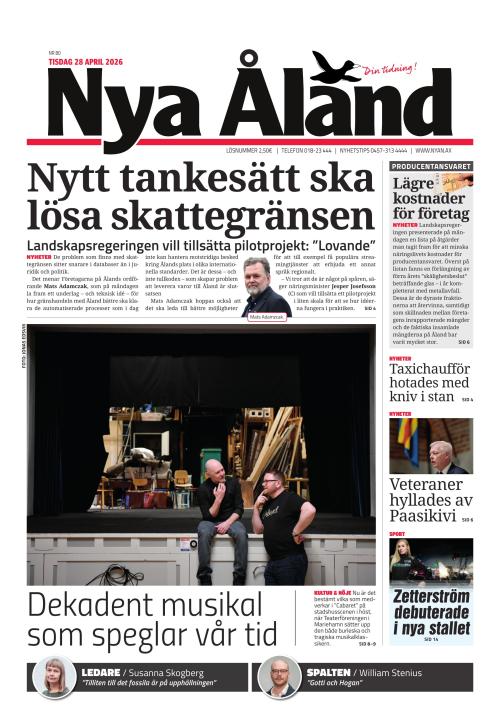 Nya Åland 28.4.2026