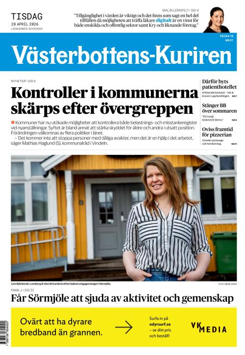 Västerbottens-Kuriren (SE) 28.4.2026