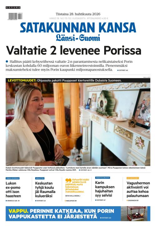 Satakunnan Kansa Länsi-Suomi 28.4.2026