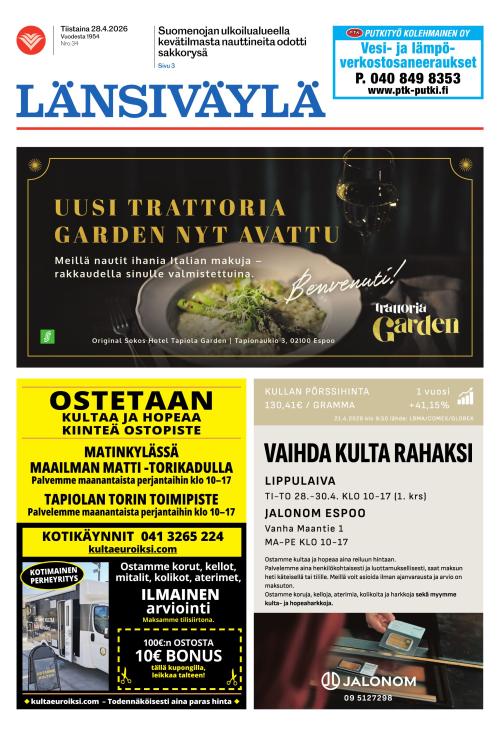 Länsiväylä 28.4.2026