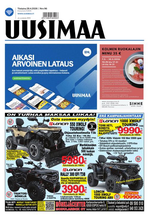 Uusimaa 28.4.2026