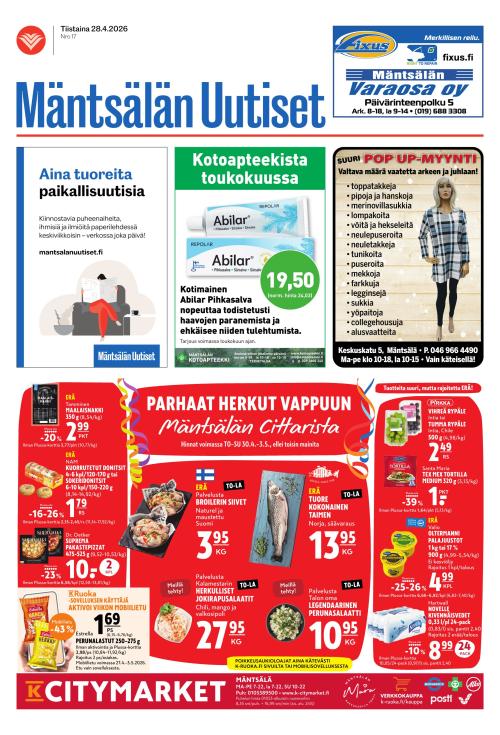 Mäntsälän Uutiset 28.4.2026