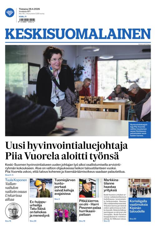 Keskisuomalainen 28.4.2026