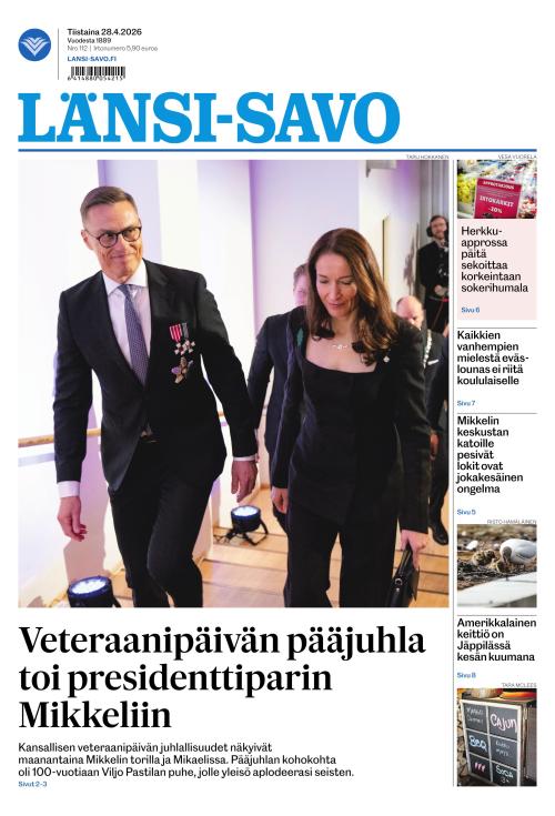 Länsi-Savo 28.4.2026