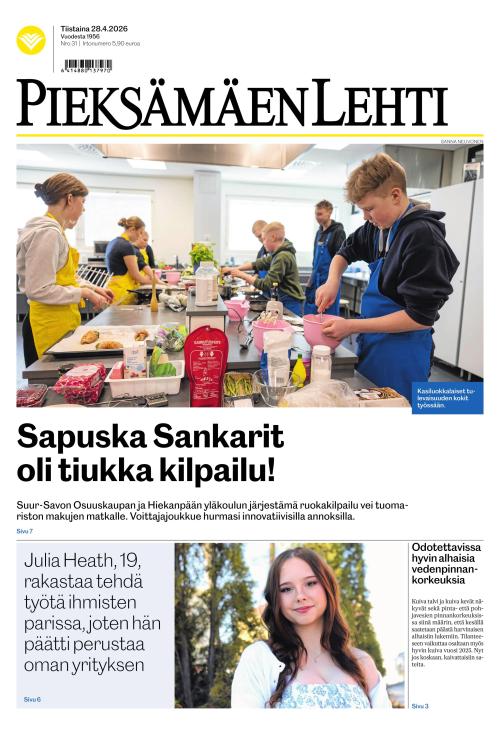 Pieksämäen lehti 28.4.2026