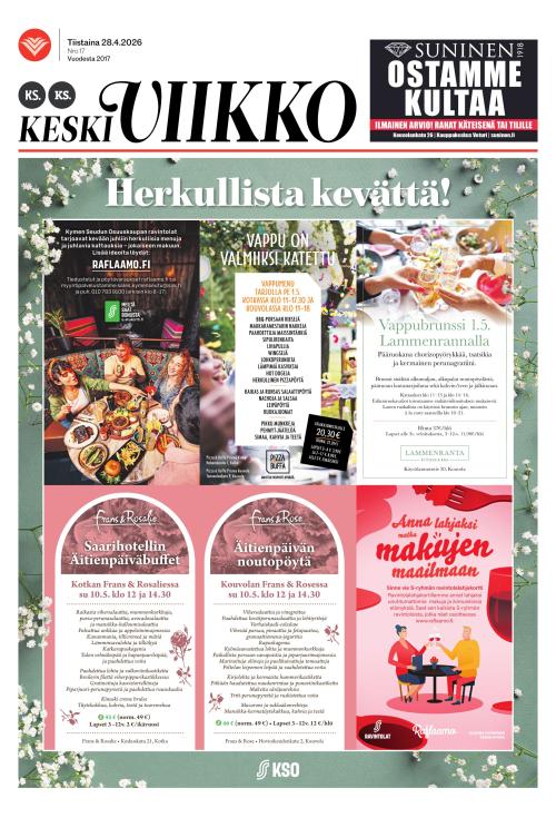 KS Keskiviikko (Kouvolan Sanomat ja Kymen Sanomat -liitteet) 28.4.2026