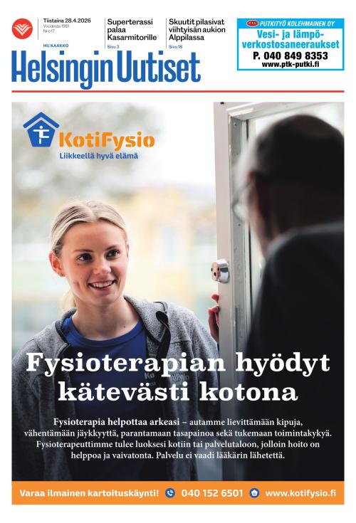 Helsingin Uutiset (Kaakko) & Kallio Lehti 28.4.2026