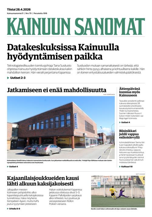 Kainuun Sanomat 28.4.2026