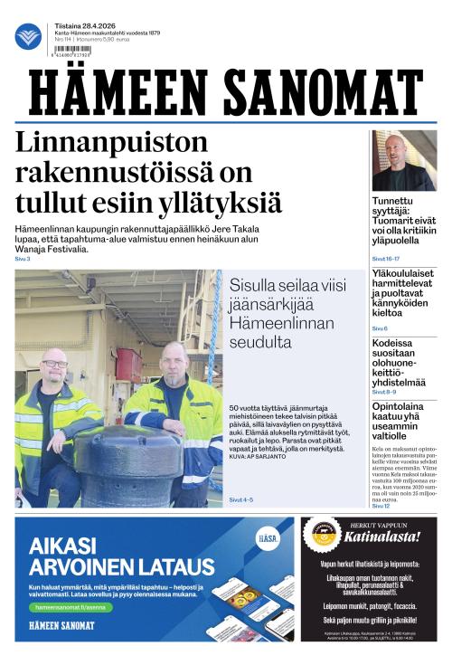 Hämeen Sanomat 28.4.2026