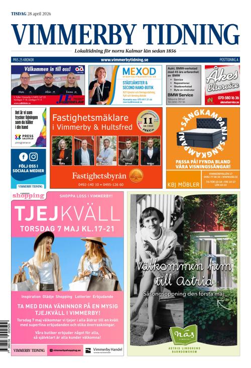 Vimmerby Tidning / Kinda-Posten 28.4.2026