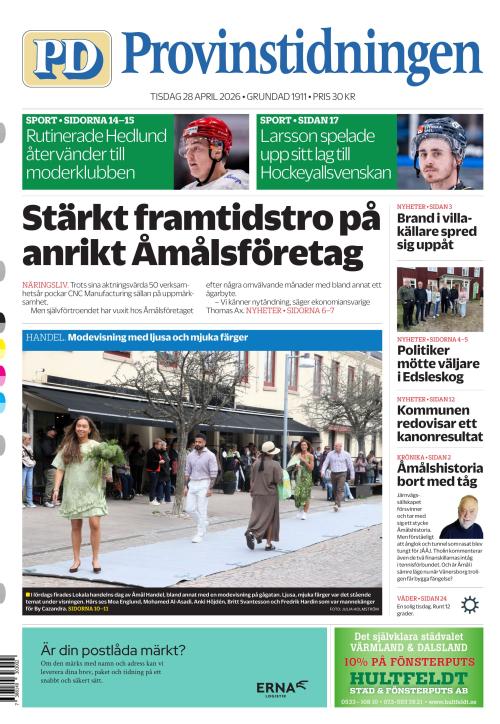 Provinstidningen Dalsland 28.4.2026