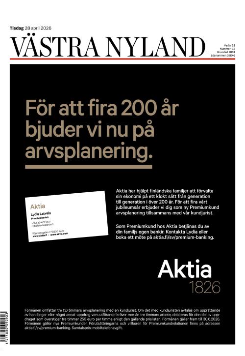 Västra Nyland 28.4.2026