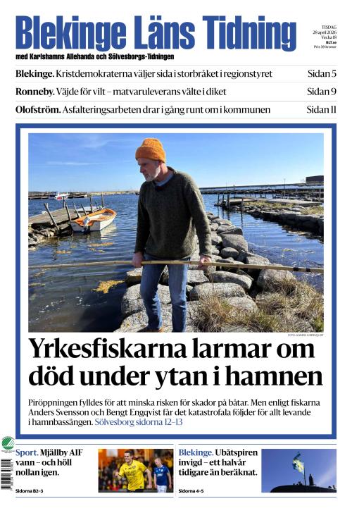 Blekinge Läns Tidning 28.4.2026