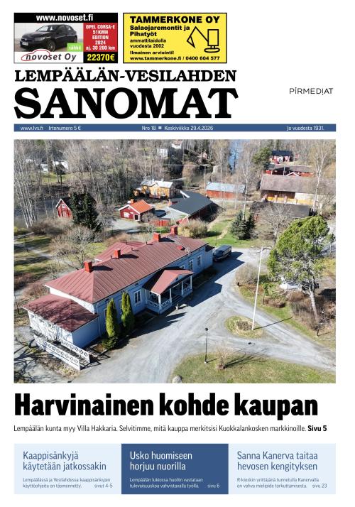 Lempäälän-Vesilahden Sanomat 29.4.2026
