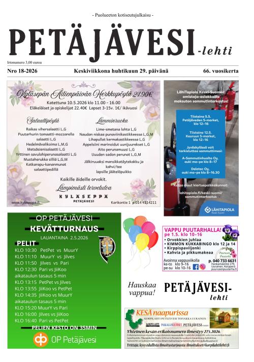 Petäjävesi 29.4.2026