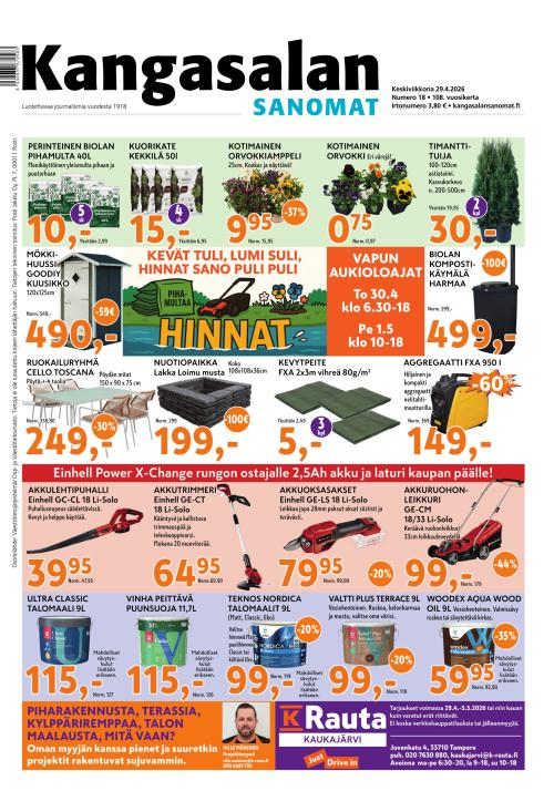 Kangasalan Sanomat 29.4.2026