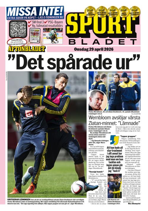 Aftonbladet Sportbladet 29.4.2026