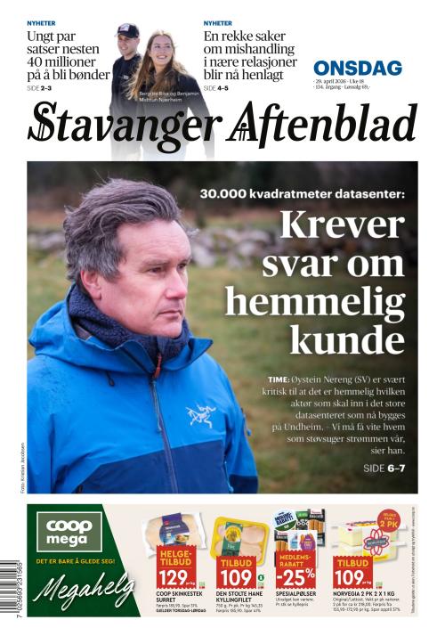 Stavanger Aftenblad 29.4.2026