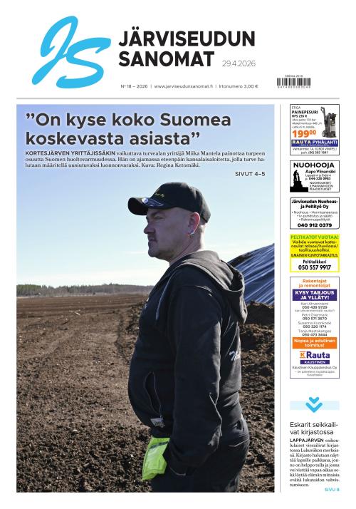 Järviseudun Sanomat 29.4.2026