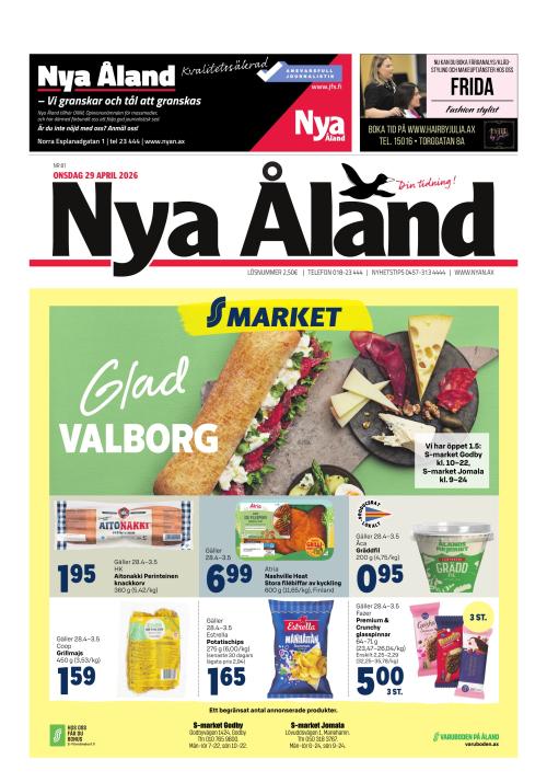 Nya Åland 29.4.2026