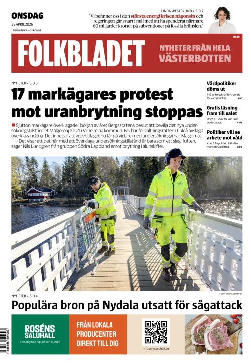 Folkbladet (Västerbotten) (SE) 29.4.2026