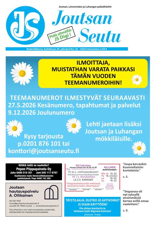 Joutsan Seutu 29.4.2026