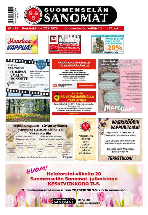 Suomenselän Sanomat 29.4.2026