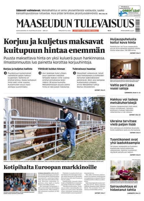 Maaseudun Tulevaisuus 29.4.2026