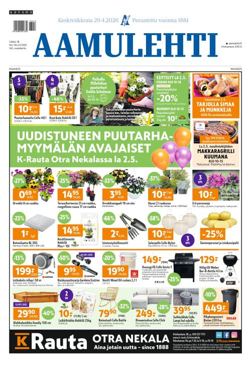Aamulehti 29.4.2026