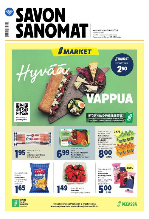 Savon Sanomat 29.4.2026