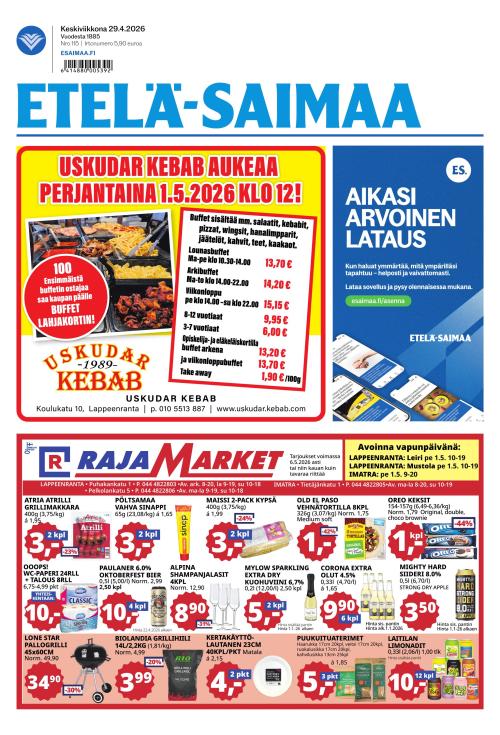 Etelä-Saimaa 29.4.2026