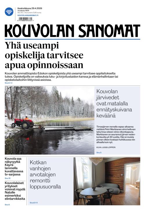 Kouvolan Sanomat 29.4.2026