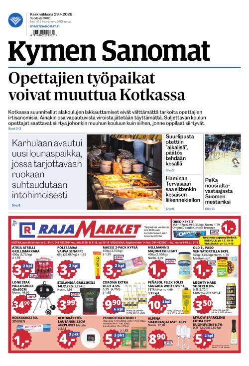 Kymen Sanomat 29.4.2026