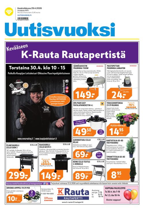 Uutisvuoksi 29.4.2026