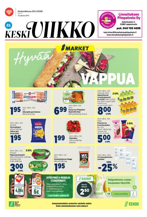 ES Keskiviikko (Etelä-Saimaa -liitteet) 29.4.2026