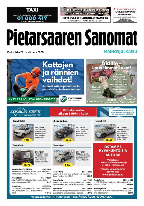 Pietarsaaren Sanomat 29.4.2026