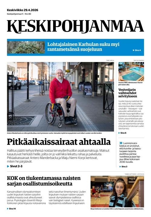 Keskipohjanmaa 29.4.2026