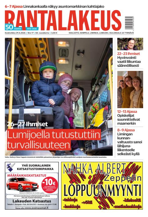 Rantalakeus 29.4.2026