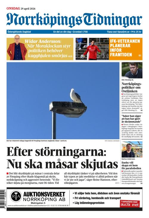 Norrköpings Tidningar 29.4.2026