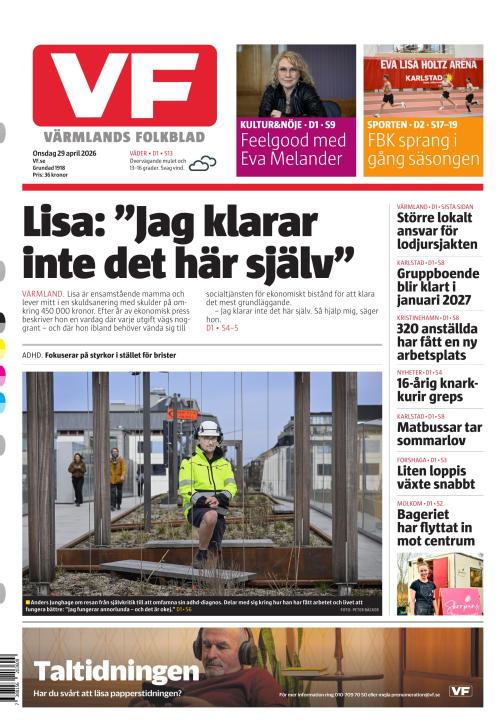 Värmlands Folkblad 29.4.2026