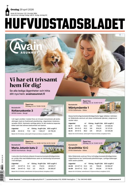 Hufvudstadsbladet 29.4.2026