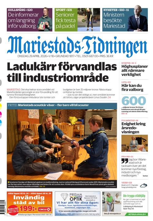 Mariestads-Tidningen 29.4.2026